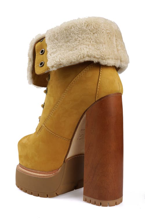 Zigi Aden Faux Shearling Lined Platform Bootie