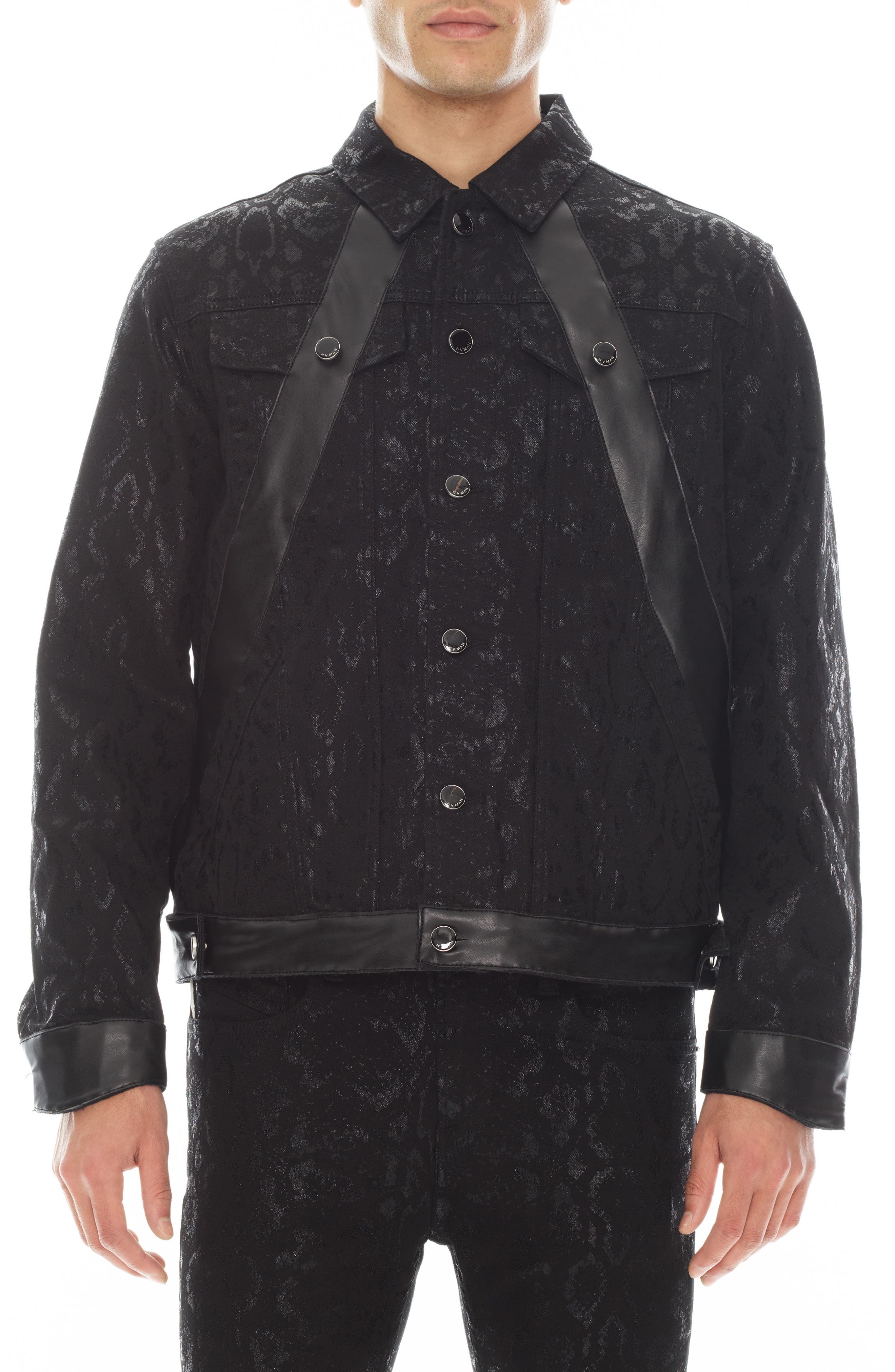 HVMAN Rocker Slim Ridged Cotton Jacket