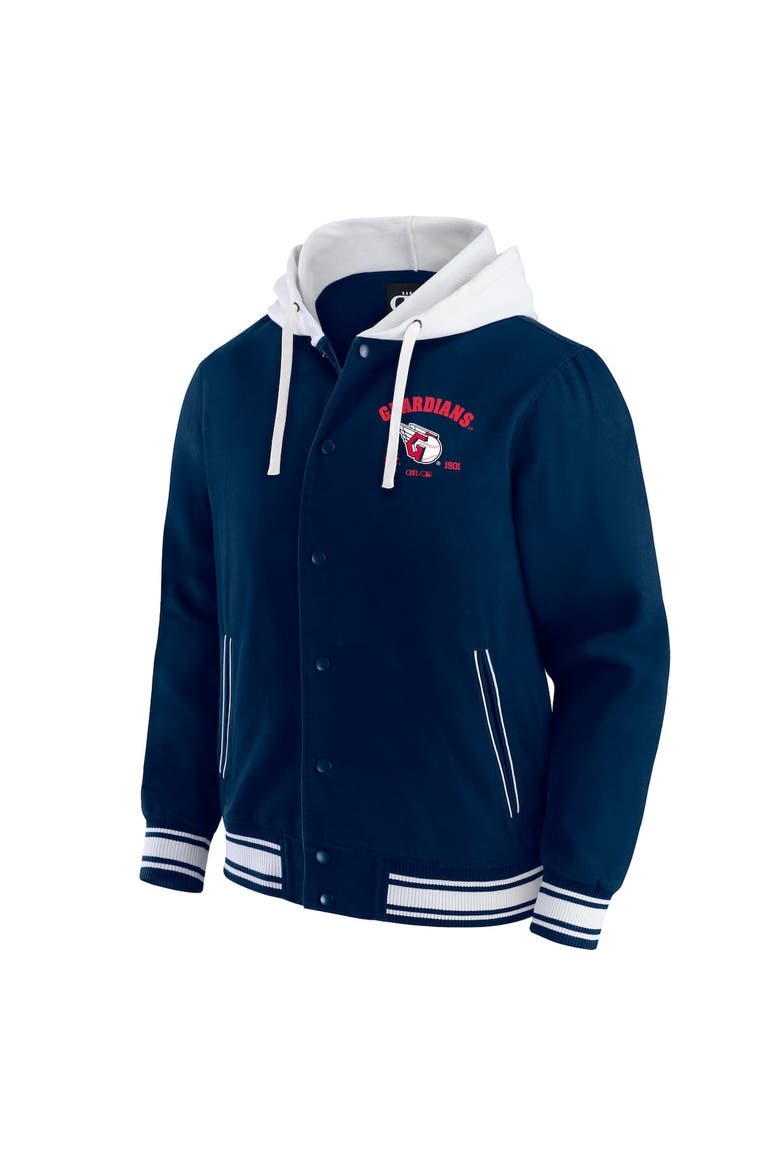 Men's Darius Rucker Collection by Fanatics  Navy Cleveland Guardians Full-Snap Hooded Jacket, Alternate, color, Navy