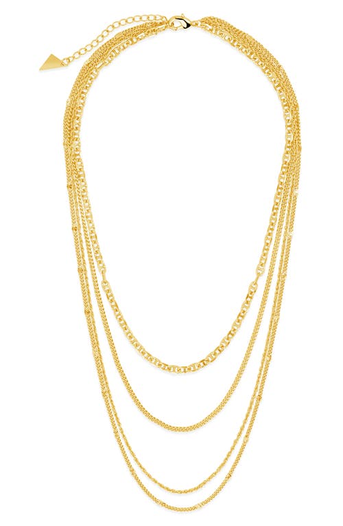 Sterling Forever Lulu Layered Chain Necklace