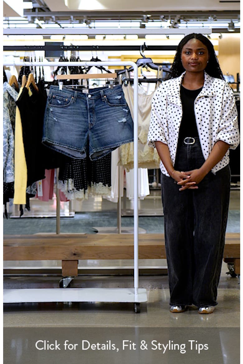 501® Curve Ripped Mid Rise Denim Shorts video