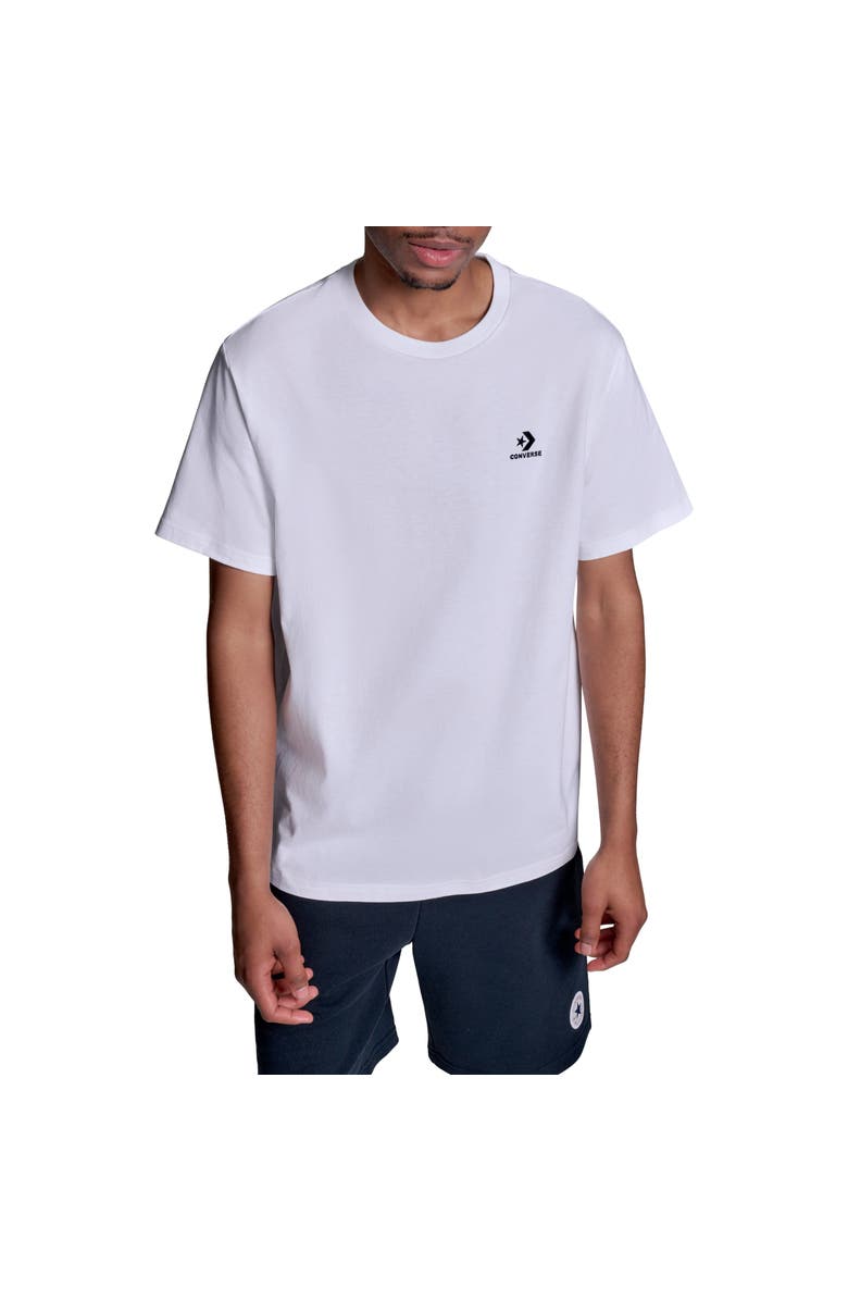 Converse Star Chevron T-Shirt, Main, color, White 10A