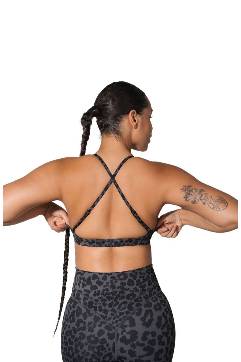 Pulse Mini Bra, Alternate, color, King Cheetah Midnight