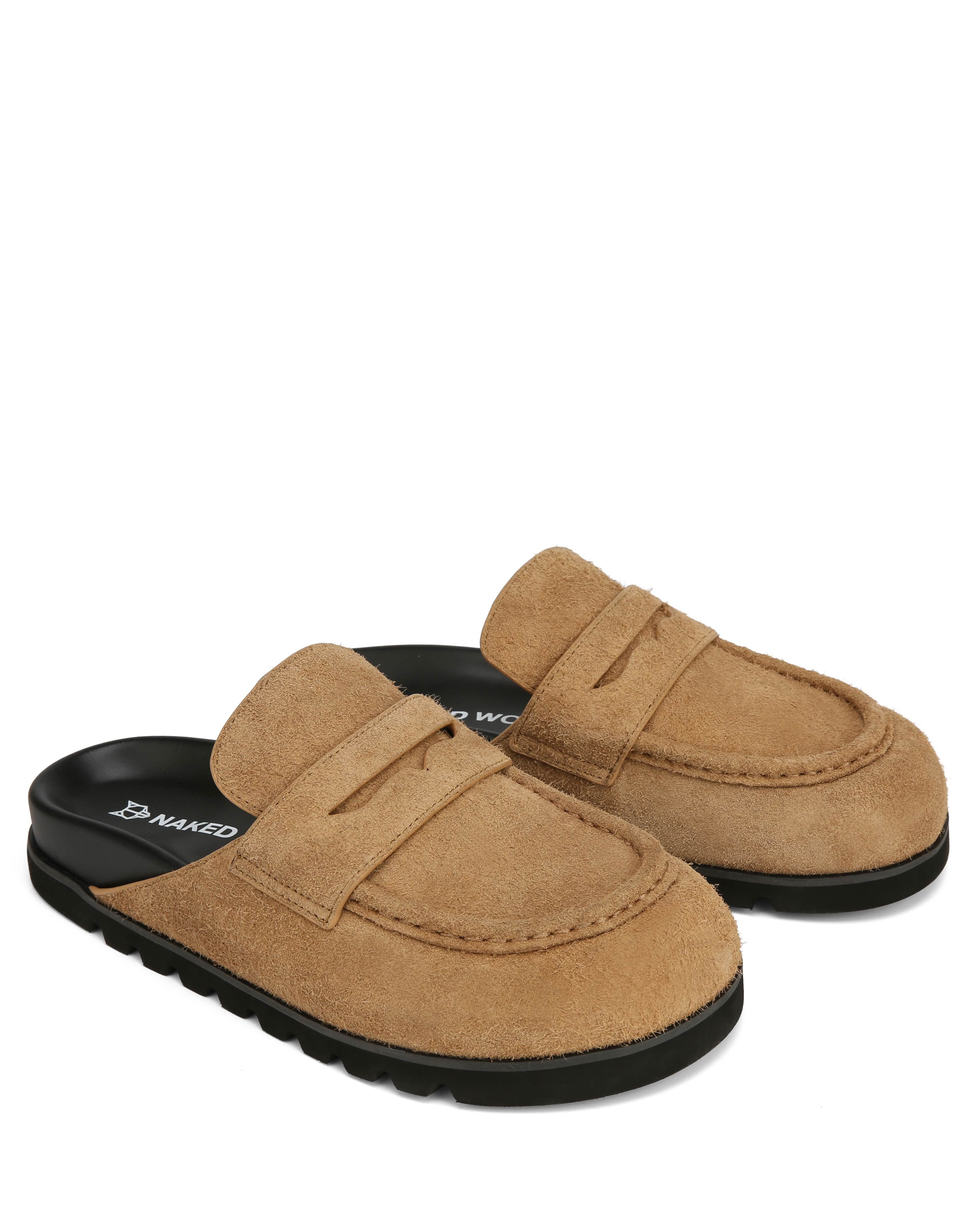 Naked Wolfe Cord Suede Slipper, Main, color, Tan