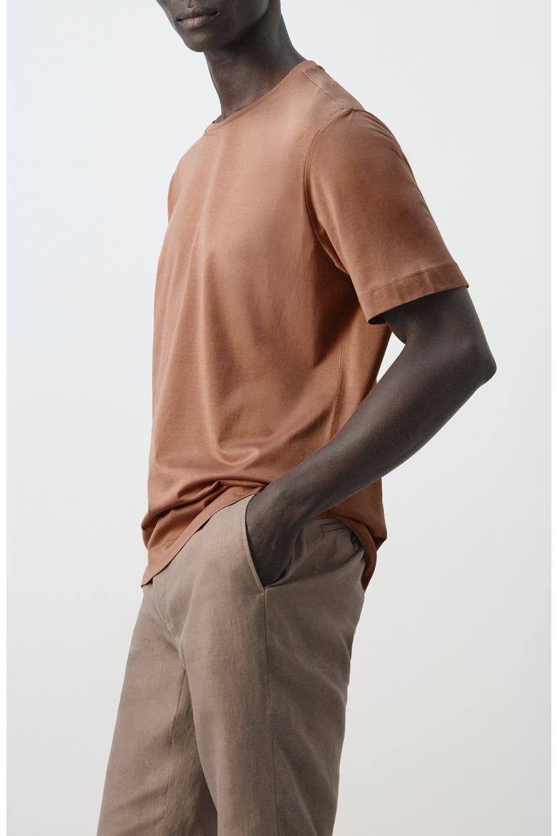 Regular Fit Cotton T-Shirt, Alternate, color, PEACH