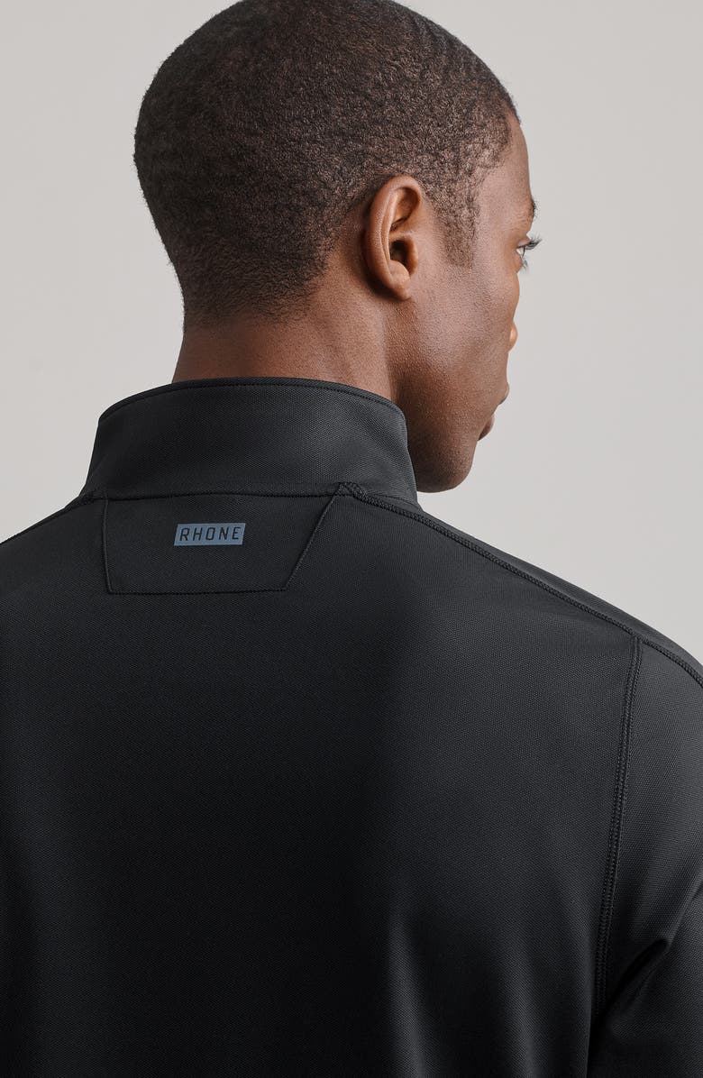 Rhone Rise Quarter Zip Pullover, Alternate, color, Black