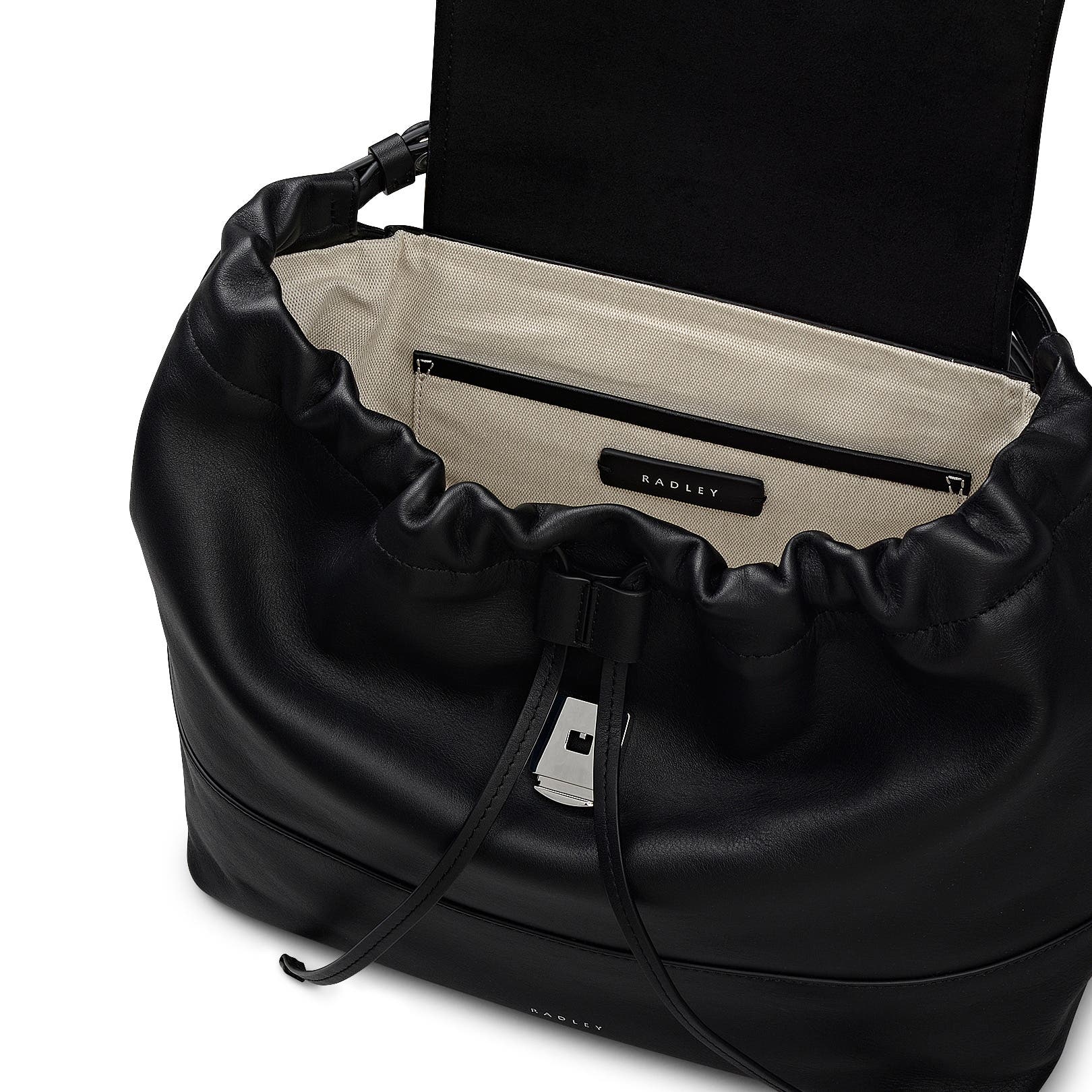 Radley The Portobello Medium Drawstring Backpack, Alternate, color, Black