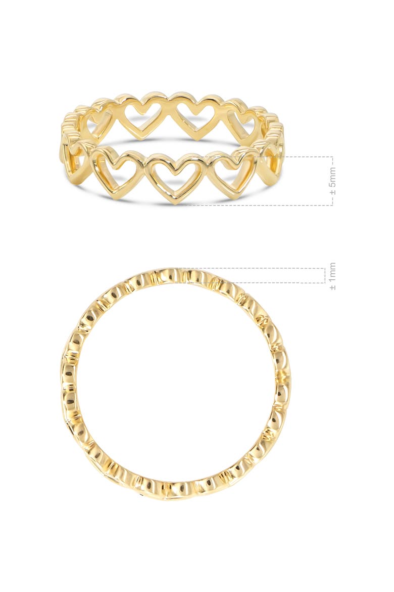 Sweet Heart Ring in 14K Gold, 5mm, Alternate, color, Yellow Gold