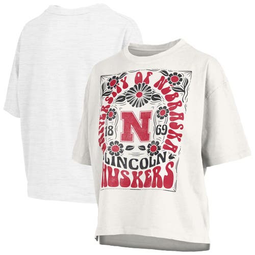 Pressbox White Nebraska Huskers Harmony Oversized T-shirt In White