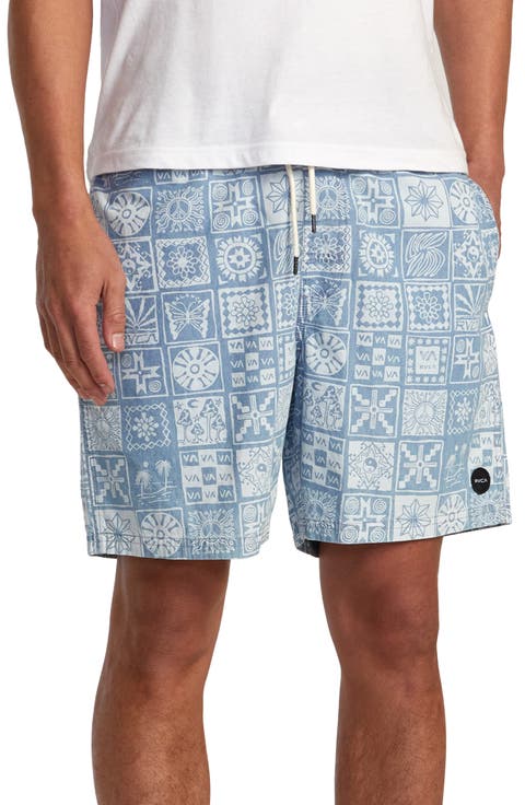 Escape Cotton Chambray Drawstring Shorts