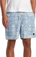 RVCA Escape Cotton Chambray Drawstring Shorts