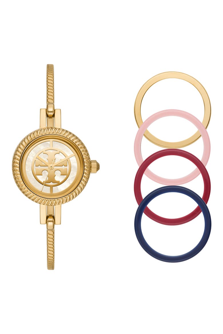 The Reva Bangle Watch Set, 29mm, Main, color, GOLD