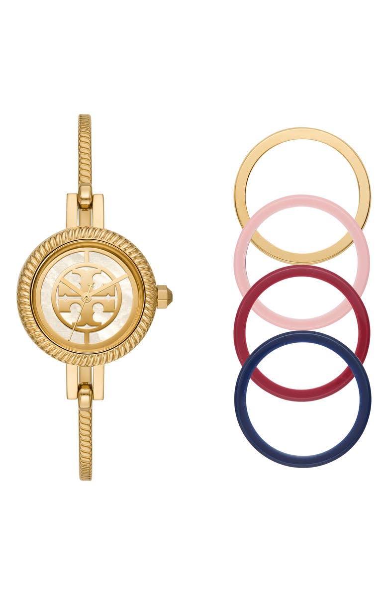 Tory Burch The Reva Bangle Watch Set, 29mm, Main, color, 