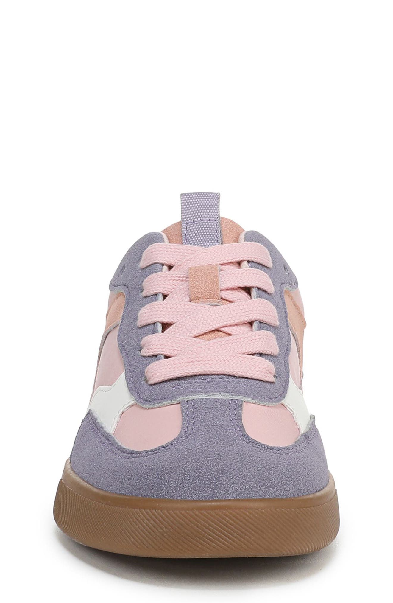Blowfish Malibu Kids' Tastic Sneaker, Alternate, color, Pink / Iris Purple Faux Suede