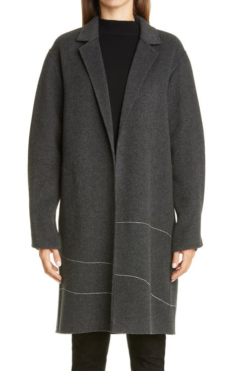 Crawley Embellished Cashmere Coat