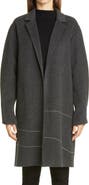 Lafayette 148 New York Crawley Embellished Cashmere Coat