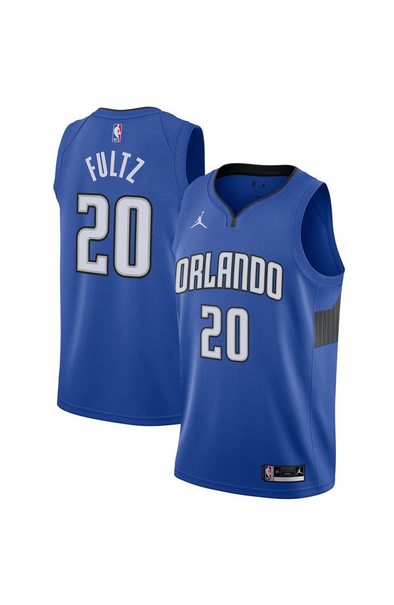 Jordan Brand Men's Jordan Brand Markelle Fultz Royal Orlando Magic 2020/21 Swingman Jersey - Statement Edition, Main, color, 