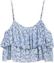 Isabel Marant Étoile Erisa Floral Ruffle Crop Top