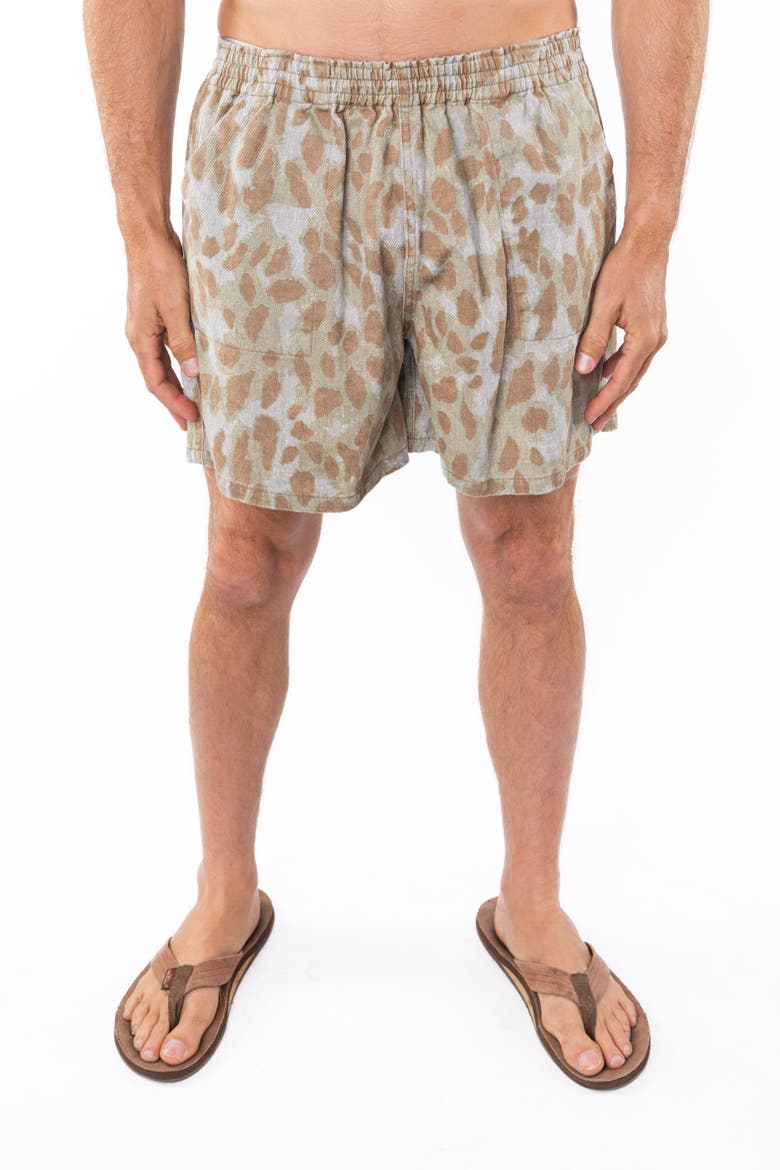 Gender Inclusive Camo Day Shorts, Alternate, color, Leopard Camo