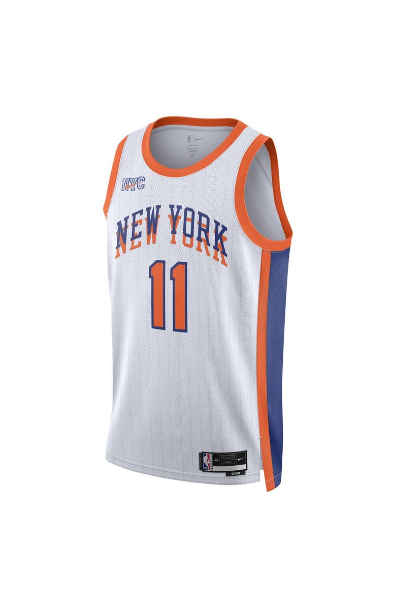 Nike Unisex Nike Jalen Brunson White New York Knicks 2024/25 Swingman Player Jersey - City Edition, Alternate, color, 