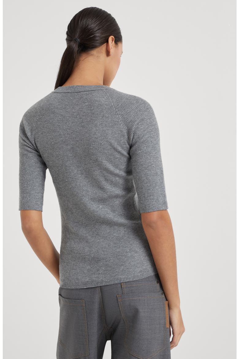 Sparkling cashmere sweater, Alternate, color, Lead