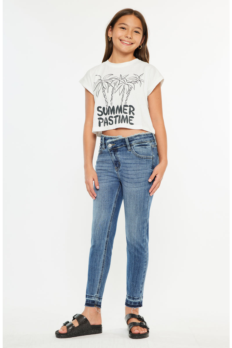 Pomey High Rise Ankle Skinny Jeans, Alternate, color, Medium Wash