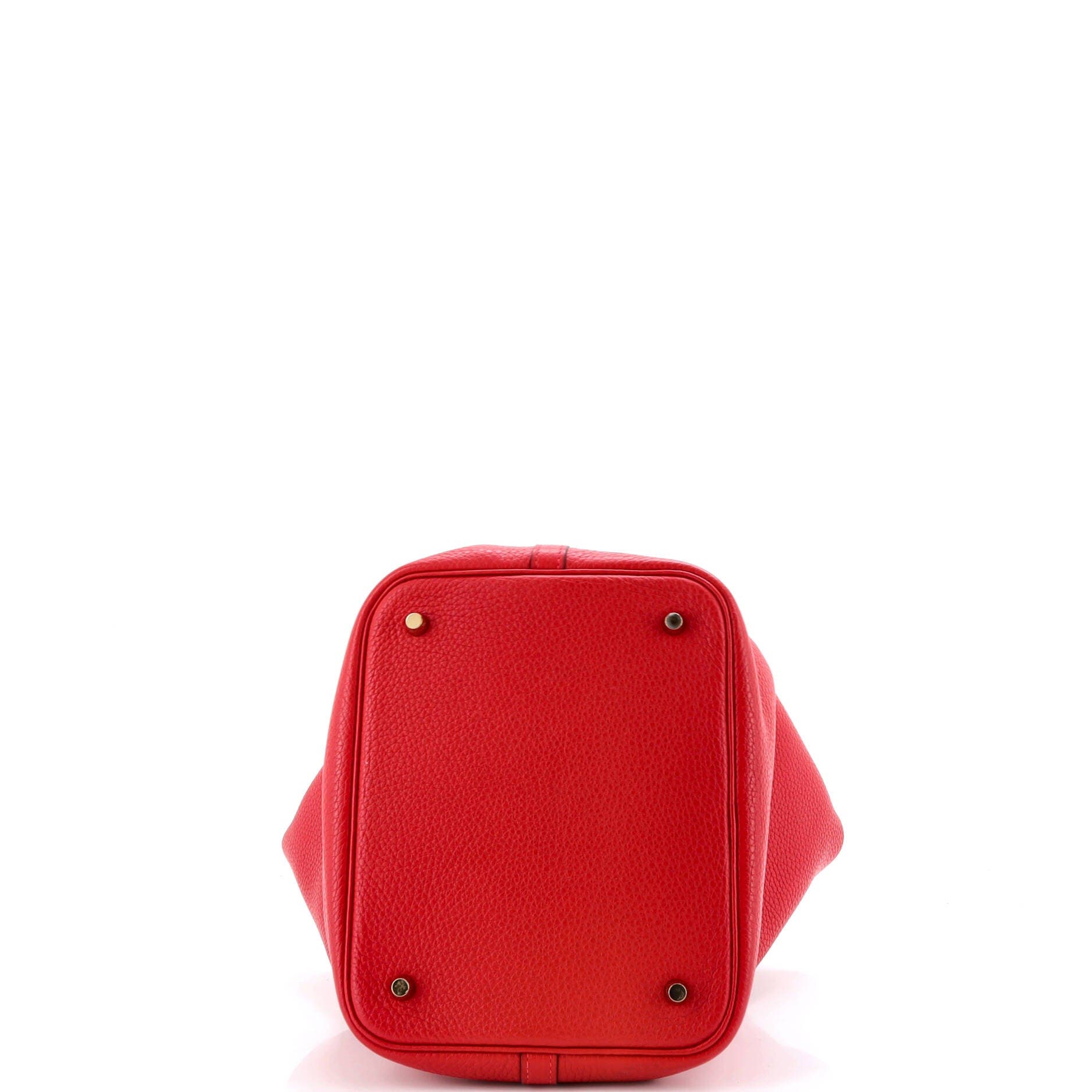 Pre-Owned Hermes Picotin Lock Bag Clemence MM, Alternate, color, Rouge Vif