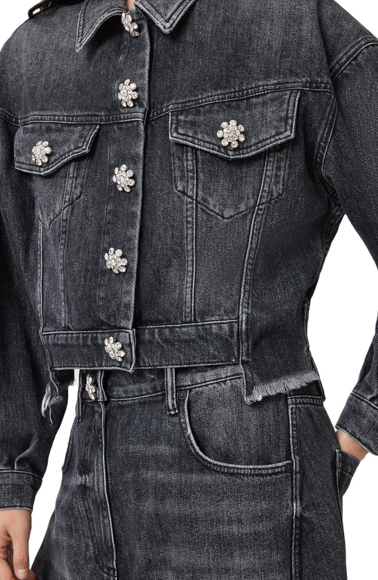 AllSaints Beth Denim Jacket, Alternate, color, 