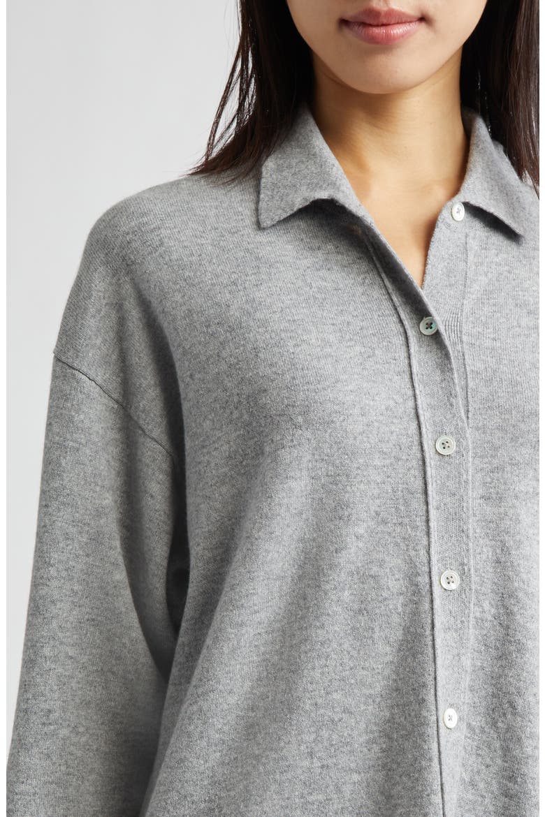 Munro Cashmere Shirt, Alternate, color, LIGHT GREY