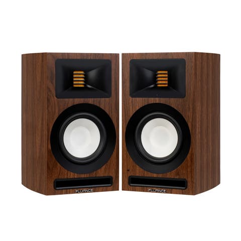 Ri71 Powered Bookshelf Speakers with AMT Tweeters, 5" Drivers, 120W Amp