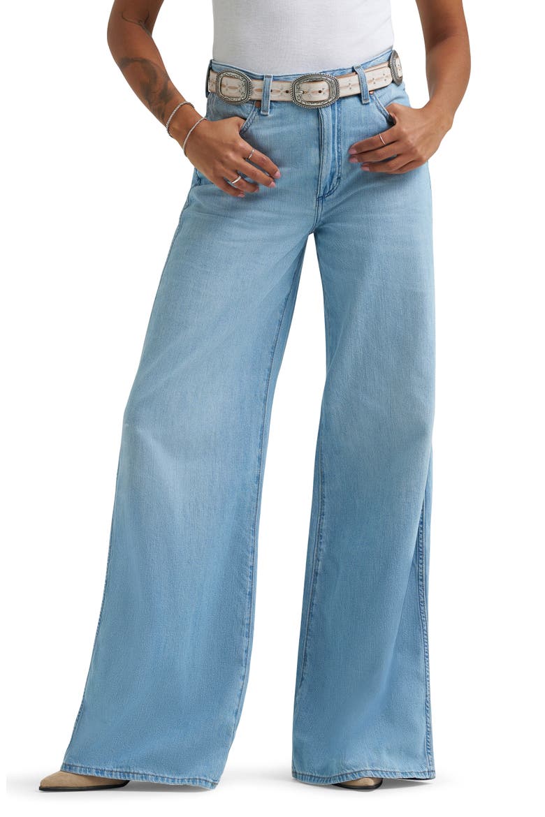 Canyon High Waist Wide Leg Jeans, Main, color, TROPHY TWILIGHT