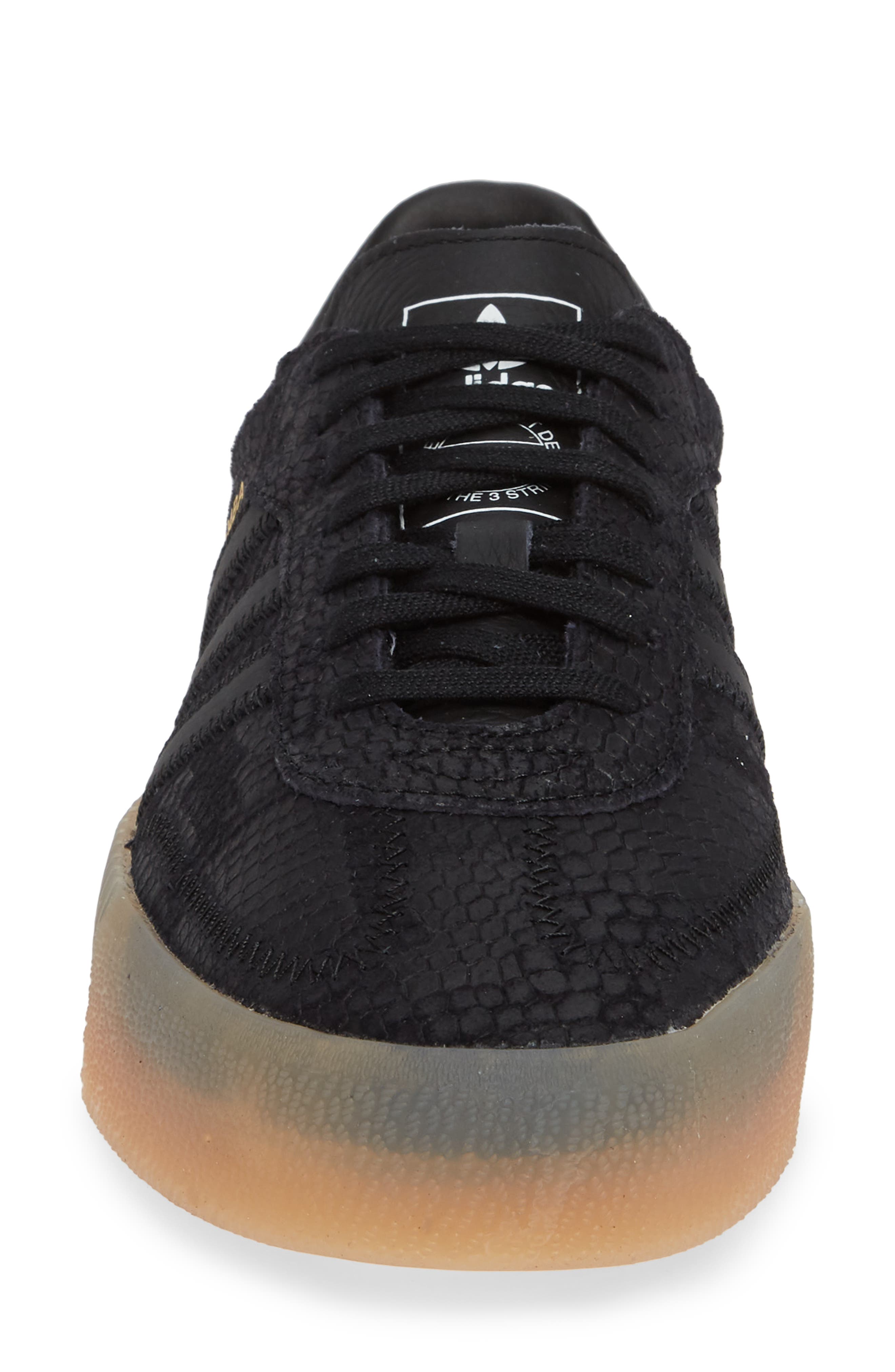 Samba Rose Sneaker, Alternate, color, BLACK/ BLACK/ GUM