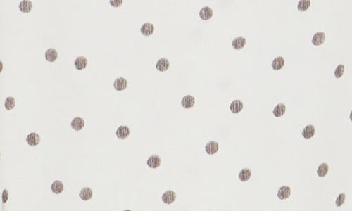 Renee C Polka Dot Top In Ivory