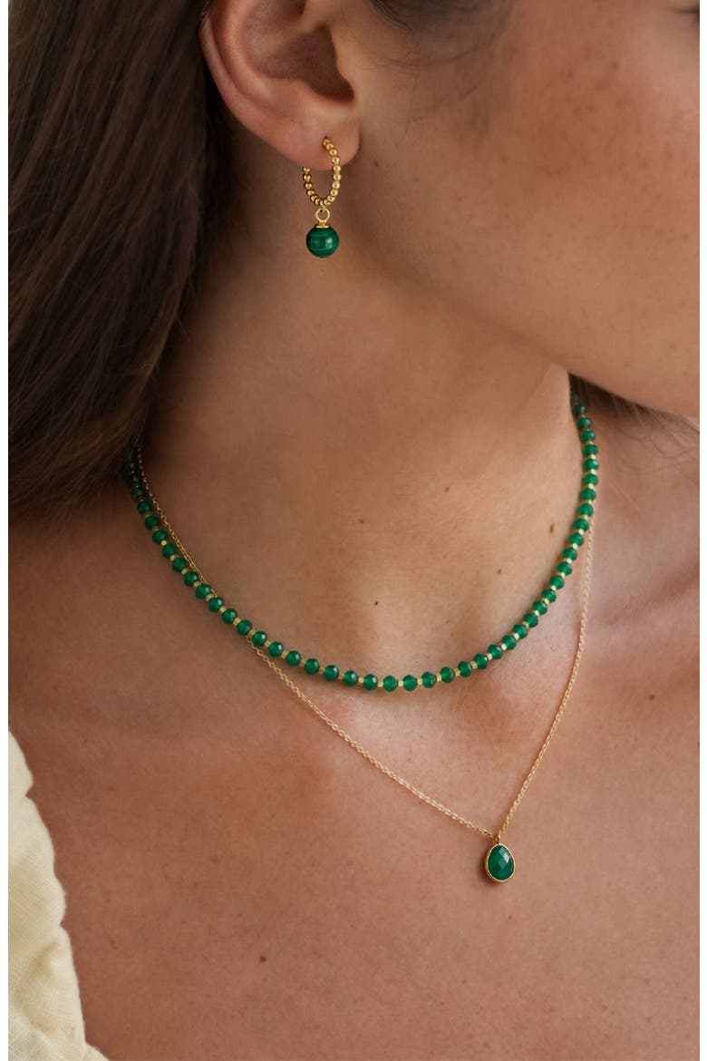 Amelia Gemstone Necklace, Alternate, color, GOLD