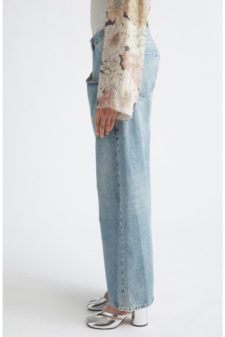 Straight Leg Jeans, Alternate, color, ICE BLUE