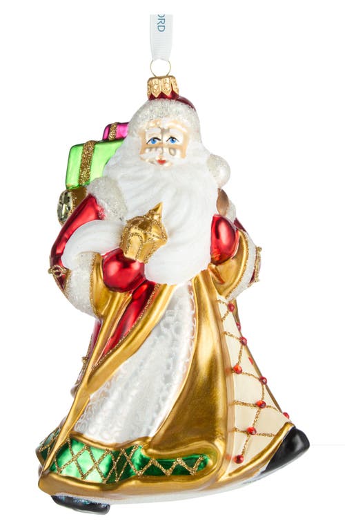 Waterford Holiday Heirlooms Santa Ornament In Multi