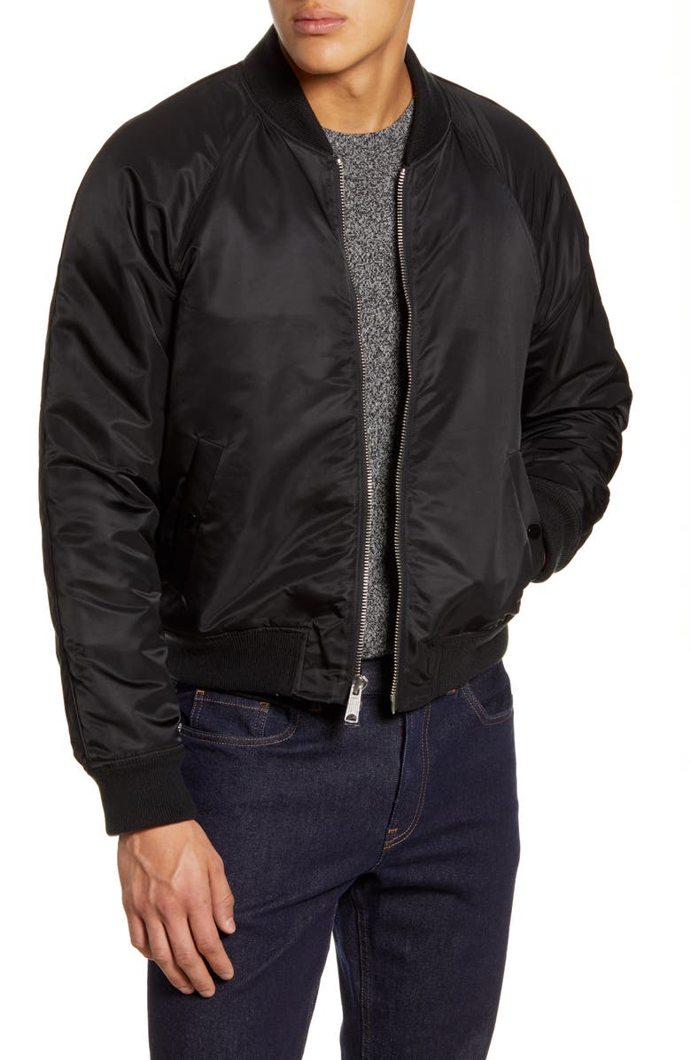 FRAME Classic Nylon Bomber Jacket, Alternate, color, 