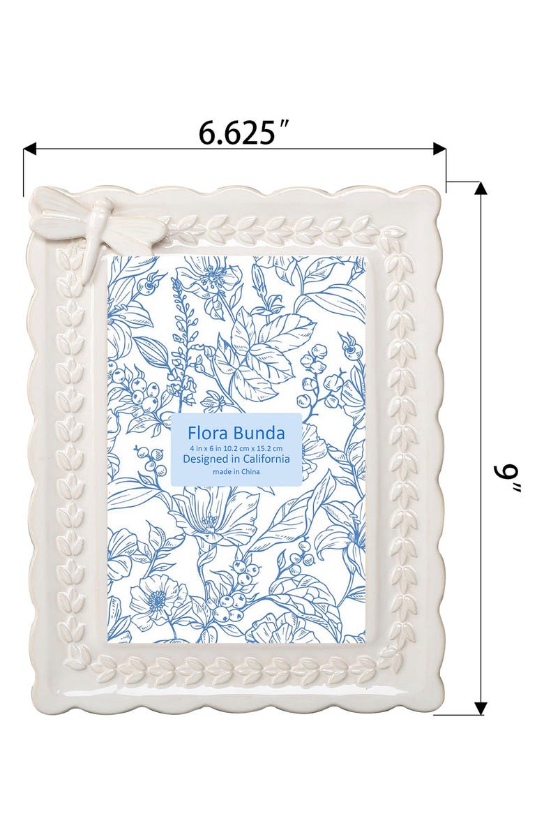 FLORA BUNDA Dragonfly Ceramic Picture Frame, Alternate, color,