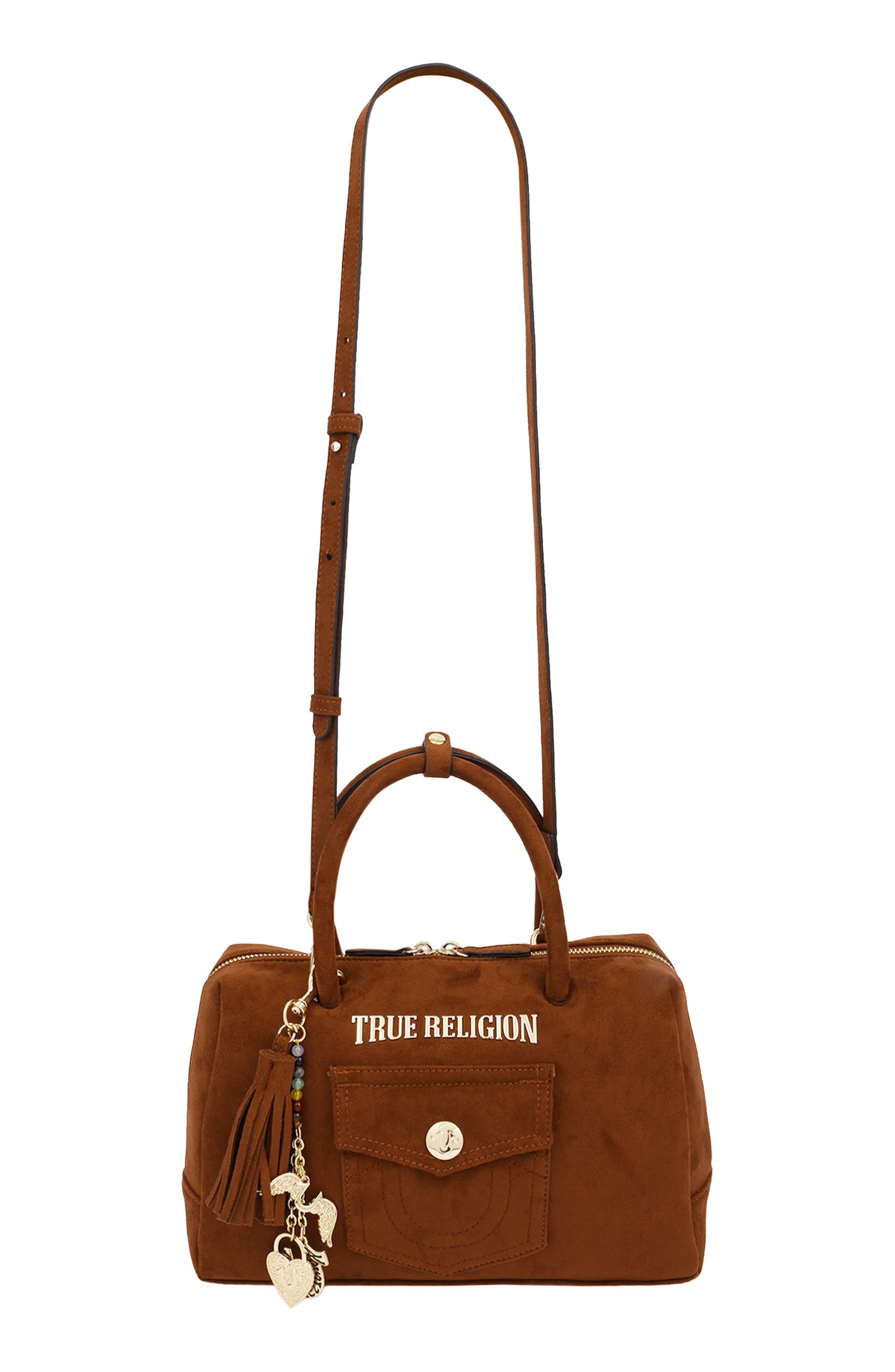 Vintage Chain Satchel Bag, Alternate, color, COGNAC