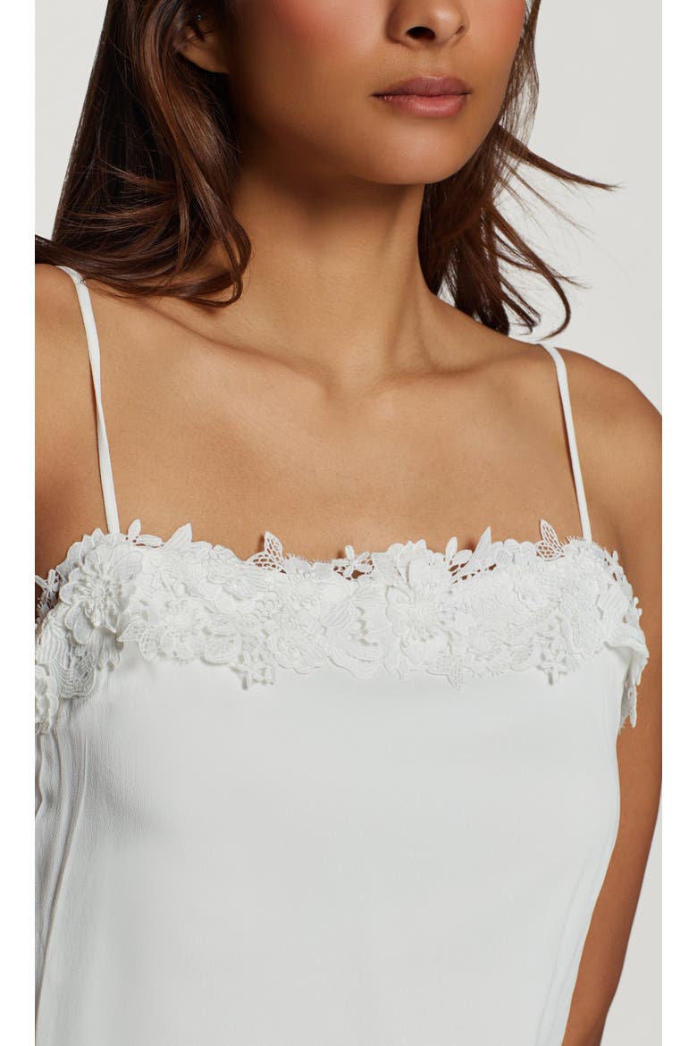 Elle Lace Combo Cami Dress, Alternate, color, White