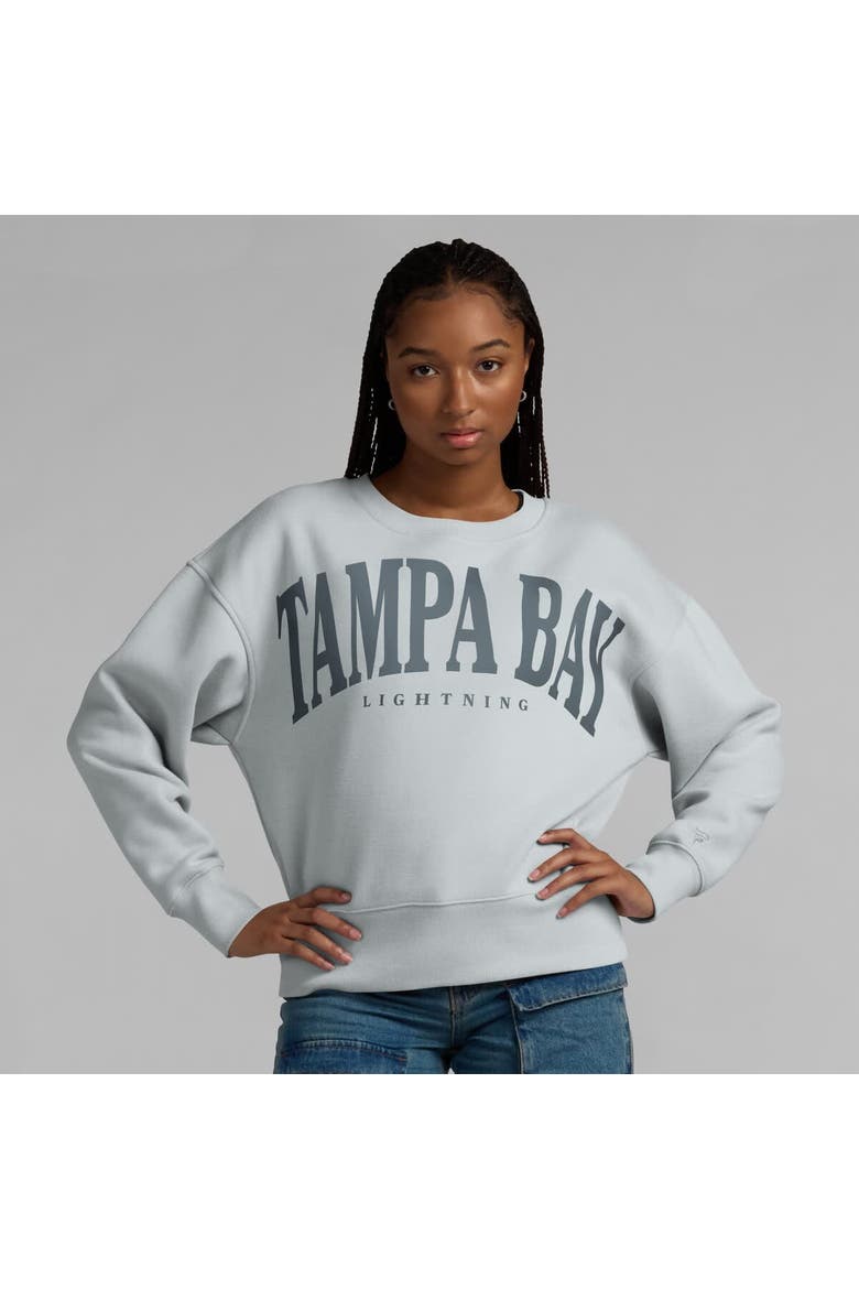 Women's Fanatics  Gray Tampa Bay Lightning Elements Flow Pullover Sweatshirt, Alternate, color, Gray