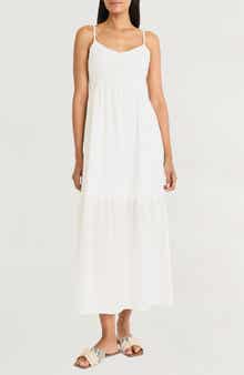 The Good Journey Smocked Waist V-Neck Dress