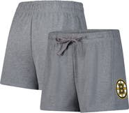 FANATICS Women's Fanatics Heather Gray Boston Bruins Logo Shorts