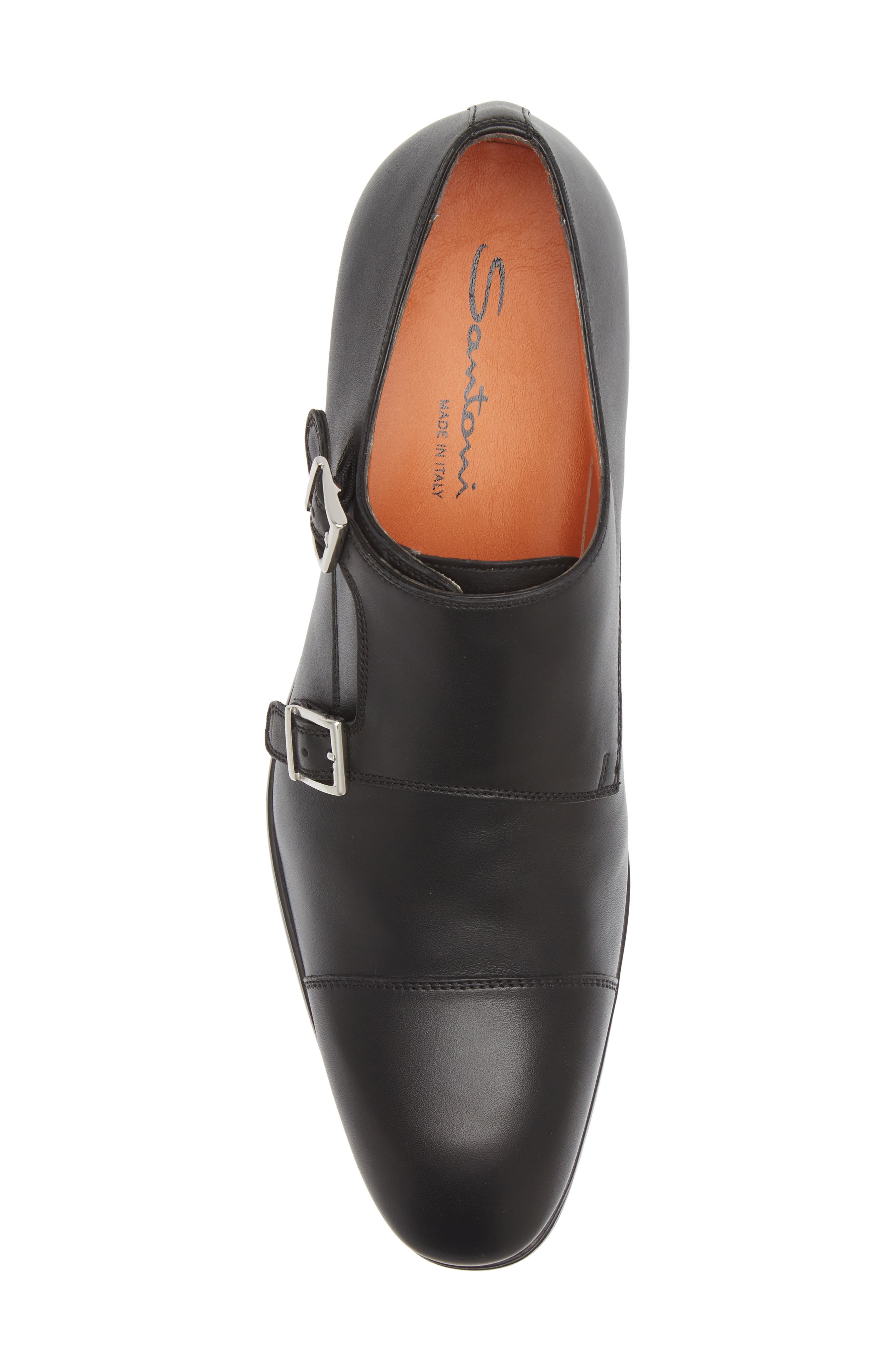 Santoni Beginner Double Monk Strap Shoe, Alternate, color, 