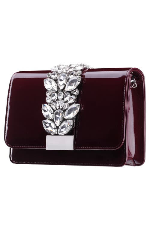 Shop Nina Kaia Clutch In Bordeaux