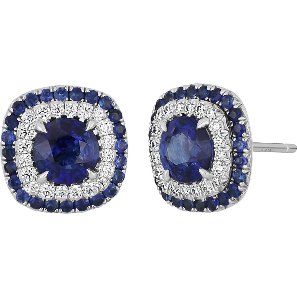 Bony Levy El Mar Sapphire & Diamond Stud Earrings In White Gold/diamond/sapphire