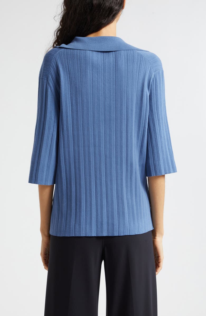 Vince Polo Sweater, Alternate, color, Azurite