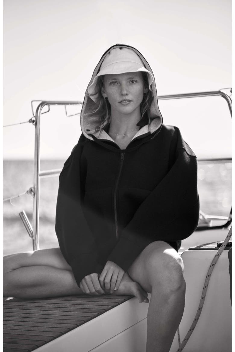 The Reversible Hoodie, Alternate, color, Black/Gray