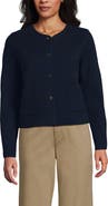 Lands' End Fine Gauge Cotton Milano Blazer Sweater