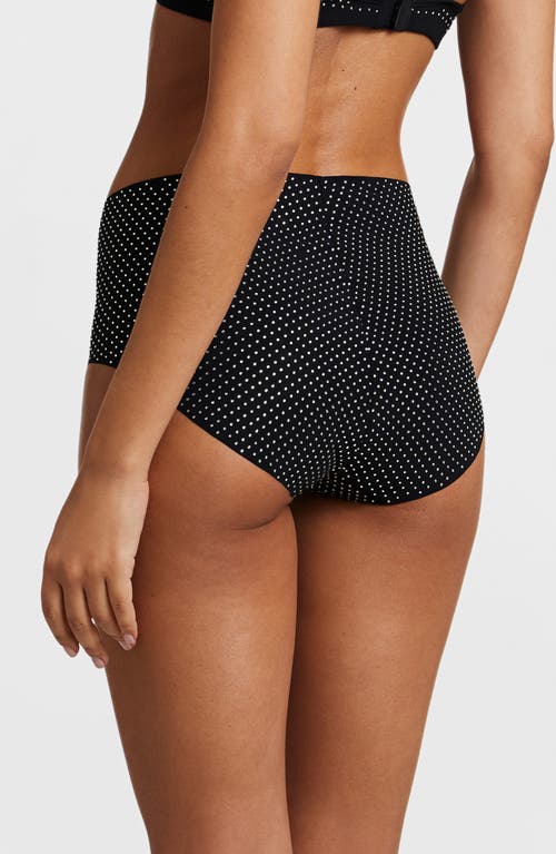 Commando Party Starter High Waist Briefs In Crystal Black